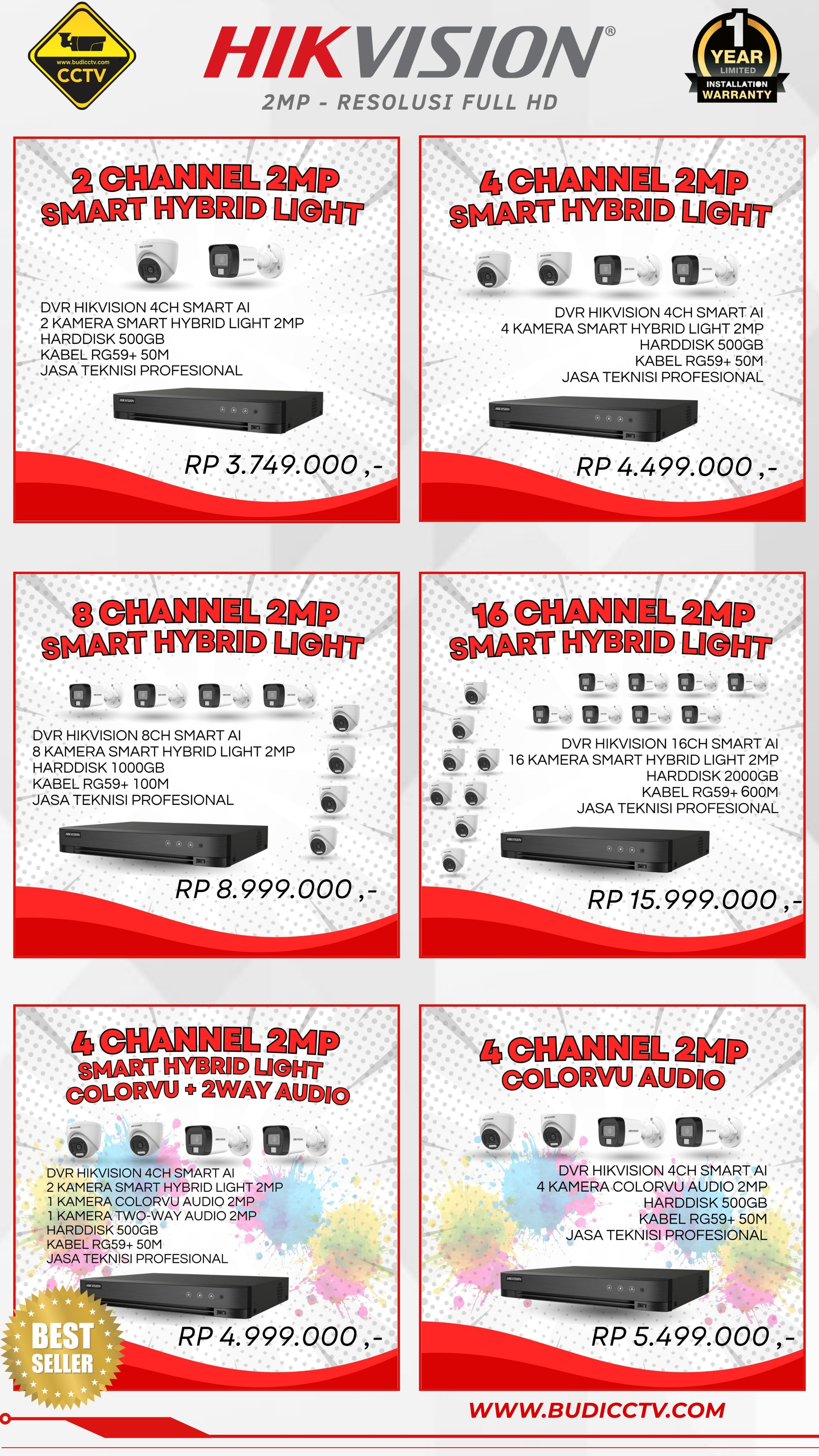 Brosur Harga 1 - Budi CCTV