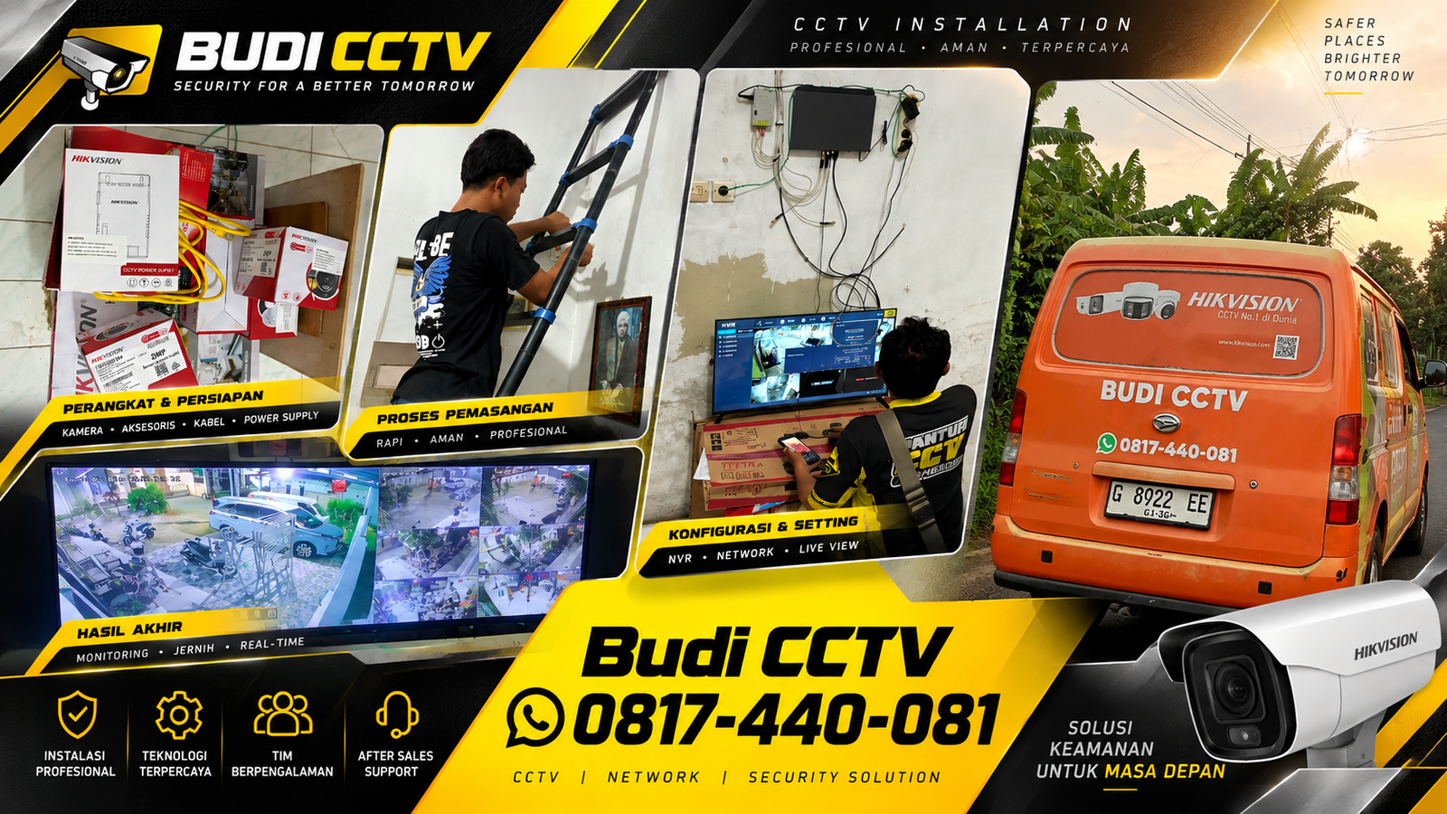 Instalasi CCTV Hikvision di Gudang Pemalang Mengikuti Perkembangan Teknologi Pengawasan