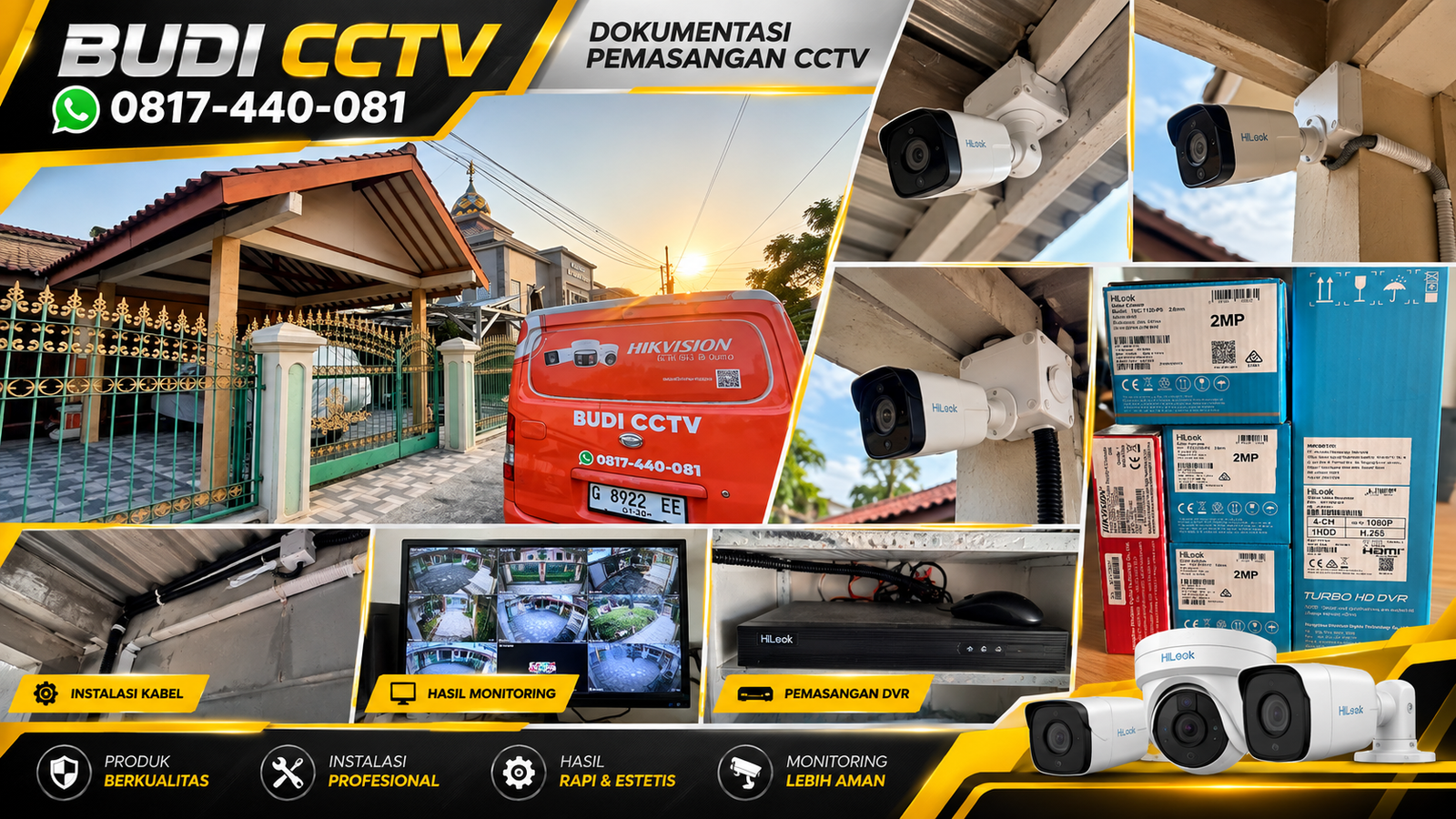 Instalasi CCTV Hilook di Rumah Pemalang, Penyimpanan Rekaman yang Terencana