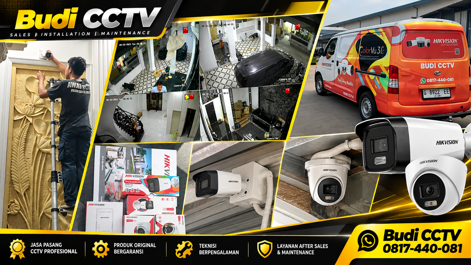 Instalasi CCTV Hikvision di Pemalang untuk Rumah dengan Jaminan Keaslian