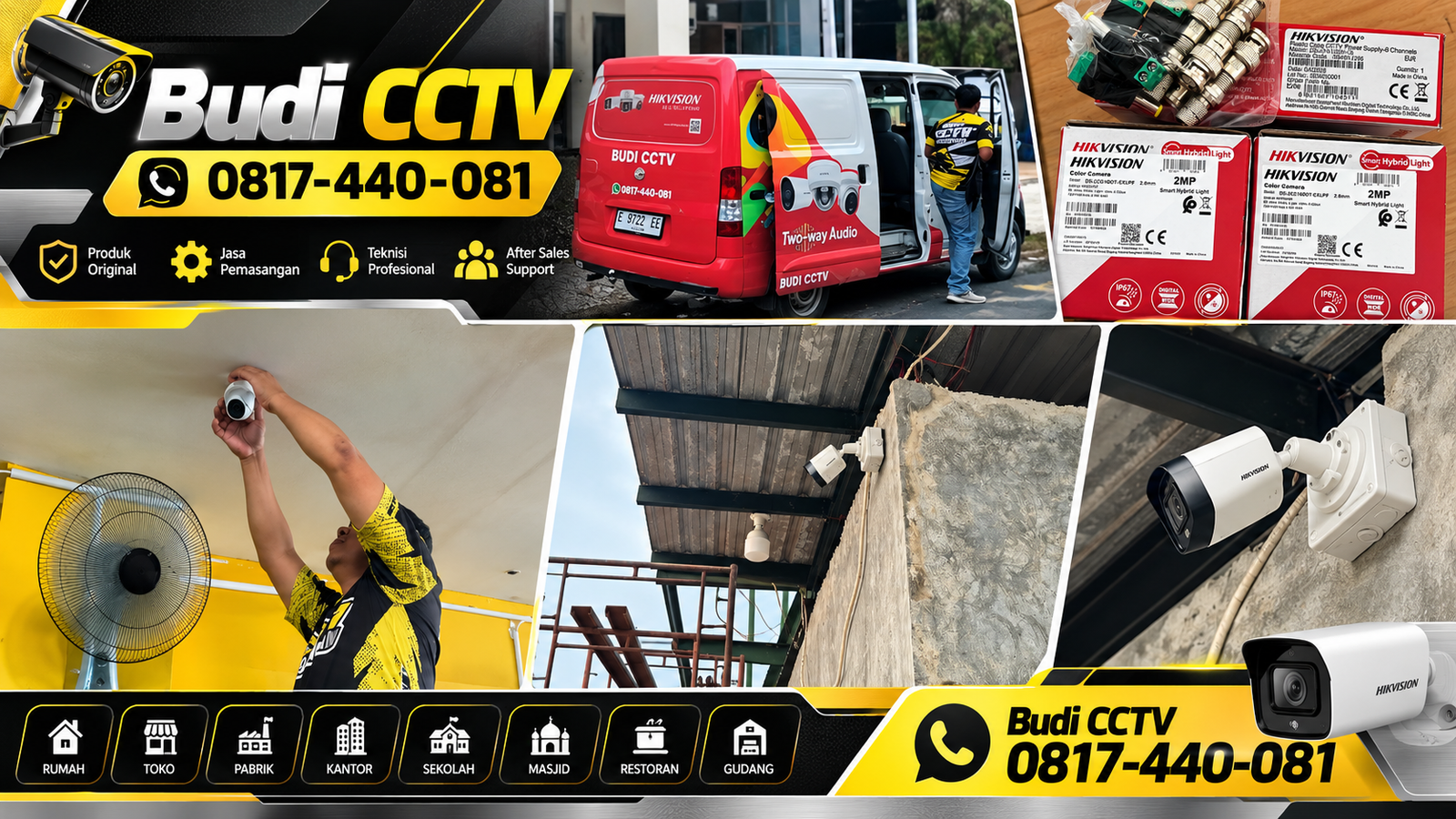 Instalasi CCTV Hikvision di Pemalang dengan Kualitas Merek Terpercaya