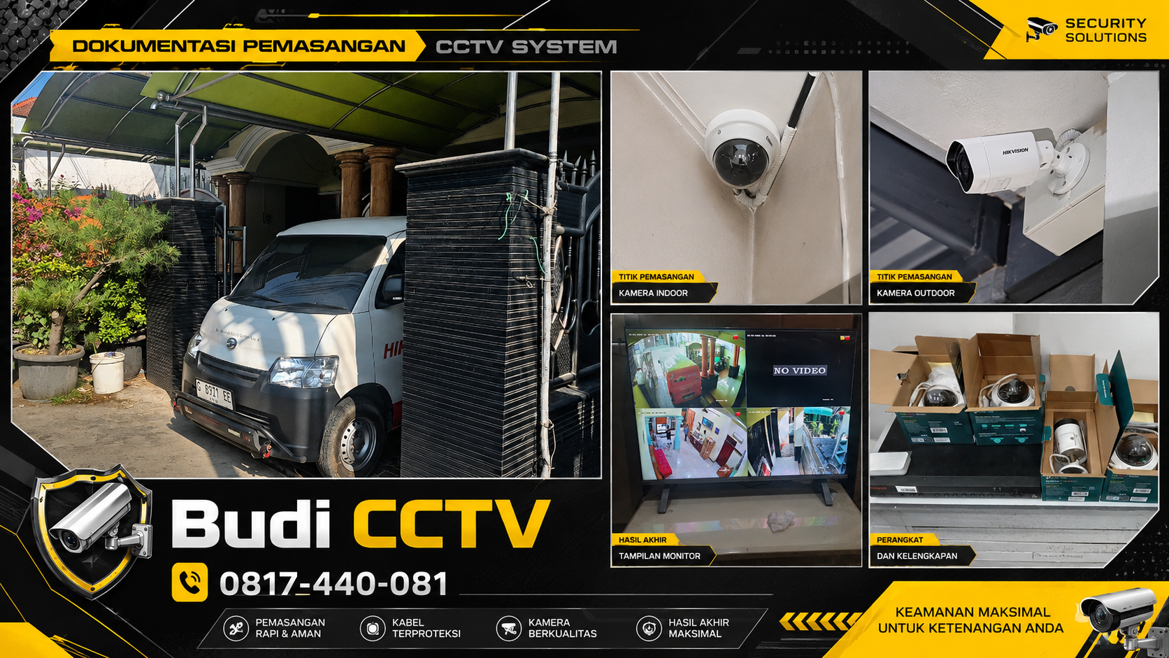 Pemasangan CCTV di Salah Satu Rumah Tegal, Survei hingga Pengujian Sistem